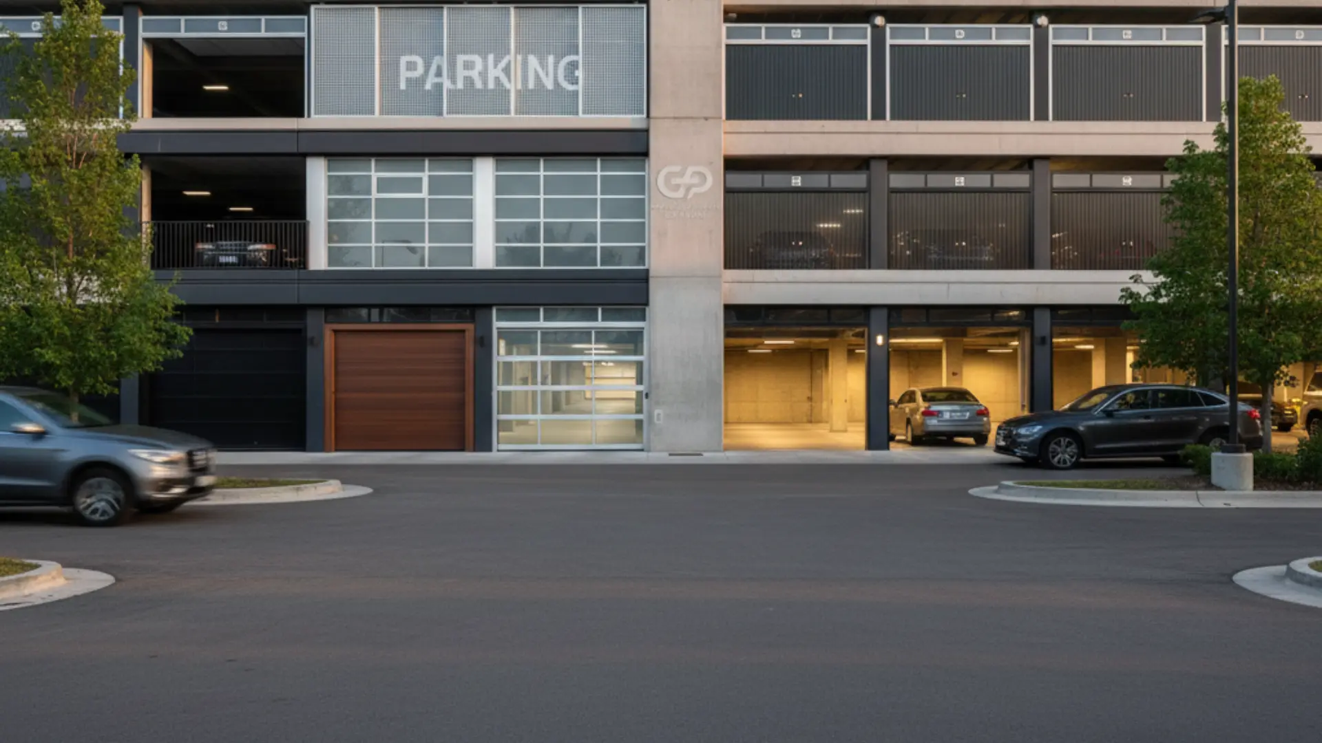 Parking Doors Background